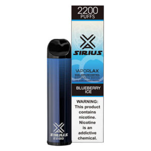 Sirius by VaporLAX - Disposable Vape Device - Blueberry Ice - Single / 50mg