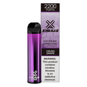 Sirius by VaporLAX - Disposable Vape Device - Crush Grape - Single / 50mg