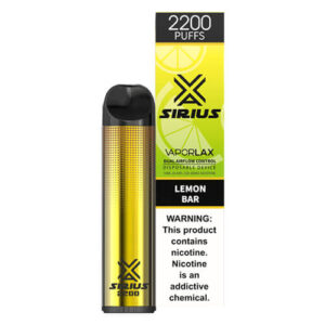 Sirius by VaporLAX - Disposable Vape Device - Lemon Bar - Single / 50mg