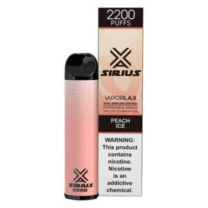 Sirius by VaporLAX - Disposable Vape Device - Peach Ice - Single / 50mg