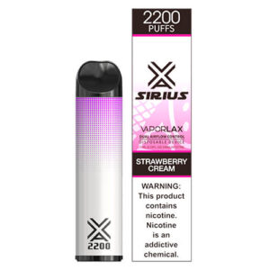Sirius by VaporLAX - Disposable Vape Device - Strawberry Cream - Single / 50mg