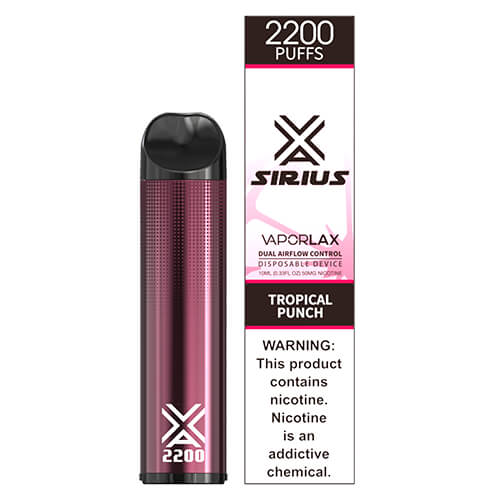 Sirius by VaporLAX - Disposable Vape Device - Tropical Punch - Single / 50mg