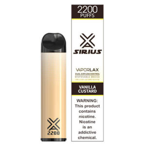 Sirius by VaporLAX - Disposable Vape Device - Vanilla Custard - Single / 50mg