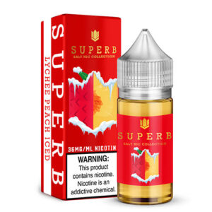 Superb Salt Nic Collection - Lychee Peach Iced - 30ml / 36mg