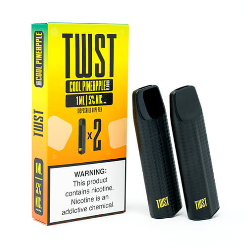 TWST - Disposable Vape Pen Twin Packs - Cool Pineapple - 1ml / 50mg