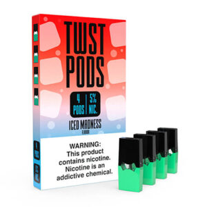 TWST Pods - Compatible Salt Nic Pods - ICED Madness (4 Pack) - 1.2ml / 50mg