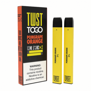 TWST TOGO - Disposable Vape Device Twin Pack - Pomgrape Orange - 2 Pack / 50mg