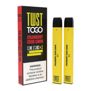 TWST TOGO - Disposable Vape Device Twin Pack - Strawberry Crush Lemon - 2 Pack / 50mg