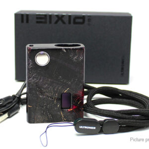 ULTRONER Pixie II 8W 500mAh VW Box Mod (Black Red)