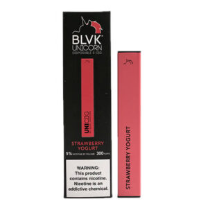 UNICIIG by BLVK Premium E-Liquid - Disposable Vape Device - Strawberry Yogurt - 1.3ml / 50mg