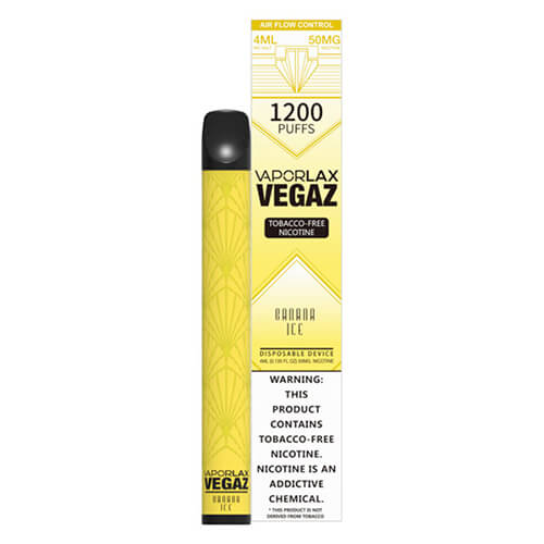 VEGAZ by VaporLAX - Disposable Vape Device - Banana Ice - Single / 50mg