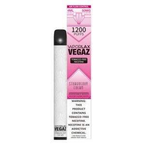 VEGAZ by VaporLAX - Disposable Vape Device - Strawberry Cream - Single / 50mg