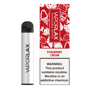 VaporLAX - Disposable Vape Device - Strawberry Cream - Single / 50mg