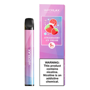 VaporLAX Mate - Disposable Vape Device - Strawberry Ice Cream - Single / 50mg