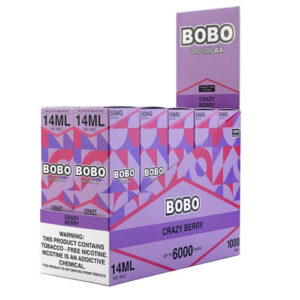 VaporLax BOBO - Disposable Vape Device - Crazy Berry - 10 Pack (140ml) / 50mg
