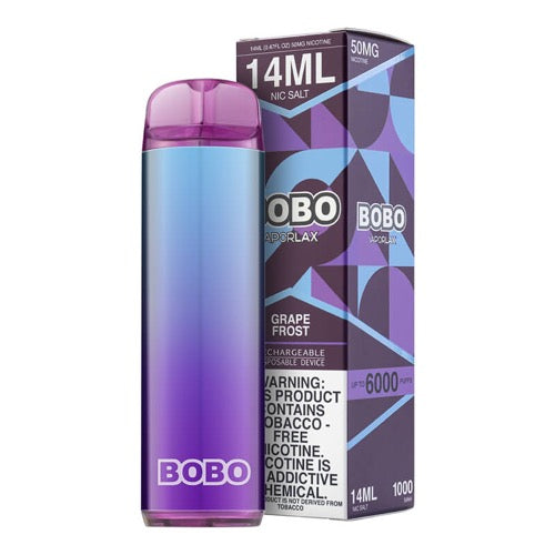 VaporLax BOBO - Disposable Vape Device - Grape Frost - Single (14ml) / 50mg