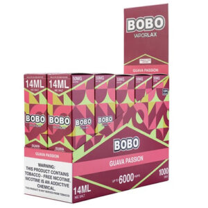 VaporLax BOBO - Disposable Vape Device - Guava Passion - 10 Pack (140ml) / 50mg