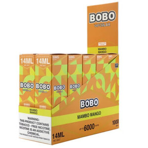 VaporLax BOBO - Disposable Vape Device - Mambo Mango - 10 Pack (140ml) / 50mg