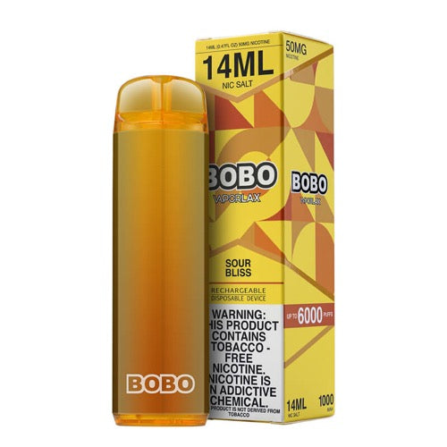 VaporLax BOBO - Disposable Vape Device - Sour Bliss - Single (14ml) / 50mg
