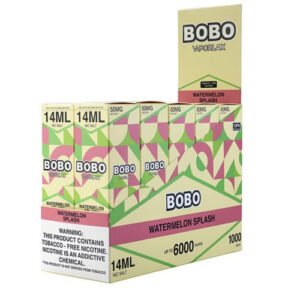 VaporLax BOBO - Disposable Vape Device - Watermelon Splash - 10 Pack (140ml) / 50mg