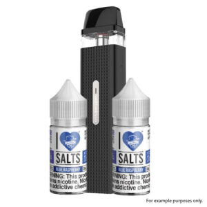 Vaporesso XROS Mini Pod + 2 I Love Salts Blue Raspberry Bundle - Black / 25mg