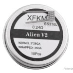 XFKM 316L Stainless Steel Alien V2 Pre-Coiled Wire