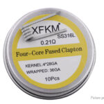XFKM 316L Stainless Steel Four-core Pre-Coiled Wire