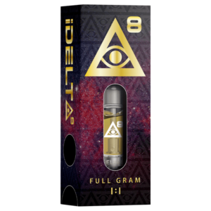 iDELTA8 Gold - 1 Gram Delta 8 Vape Cartridge + CBD 1:1 (Choose Terpenes)