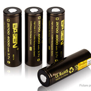 Basen IMR 21700 3.7V 4000mAh Rechargeable Li-ion Battery (4-Pack)