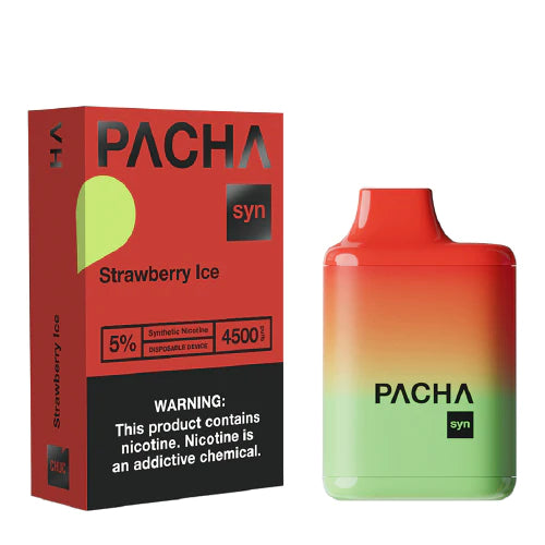 Pacha SYN 4500 - Disposable Vape Device - Strawberry Ice - Single (12ml) / 50mg