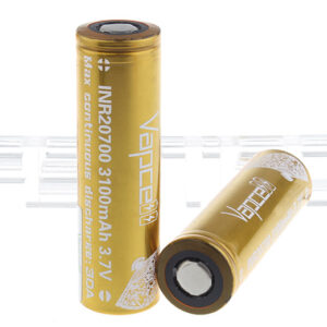 Vapcell 20700 3.7V 3100mAh Rechargeable Li-ion Battery (2-Pack)