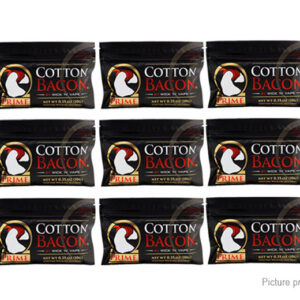 Wick 'N' Vape Cotton Bacon Prime Cotton Wick for E-Cigarette (15-Pack)