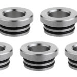 304 Stainless Steel 810 to 510 Drip Tip Adapter (Silver 5-Pack)