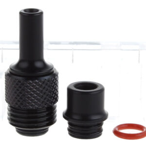 Across Intan Grip Styled SS Base + POM MTL / DL Mouthpiece Drip Tip Kit (Black)