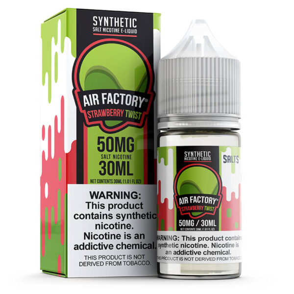 Air Factory eLiquid Synthetic SALTS - Strawberry Twist - 30ml / 50mg