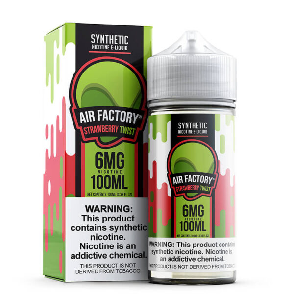 Air Factory eLiquid Synthetic - Strawberry Twist - 100ml / 3mg