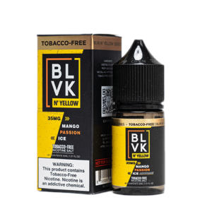 BLVK N Yellow by BLVK Premium E-Liquid Tobacco-Free SALTS - Mango Passion Ice - 30ml / 50mg