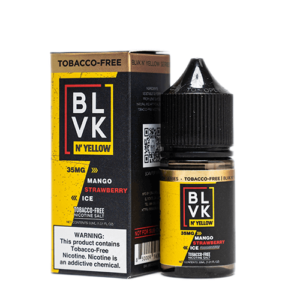BLVK N Yellow by BLVK Premium E-Liquid Tobacco-Free SALTS - Mango Strawberry Ice - 30ml / 35mg