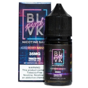 BLVK Pink by BLVK Premium E-Liquid Tobacco-Free SALTS - Iced Berry Banana - 30ml / 50mg