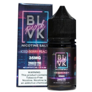 BLVK Pink by BLVK Premium E-Liquid Tobacco-Free SALTS - Iced Berry Peach - 30ml / 50mg
