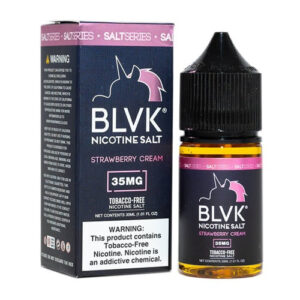 BLVK Premium E-Liquid Tobacco-Free SALTS - Strawberry Cream - 30ml / 35mg