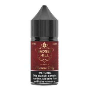 Badger Hill Reserve Salt By Verdict Vapors American Way Ejuice