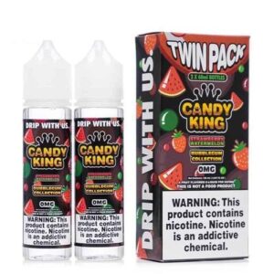Candy King Strawberry Watermelon Bubblegum Twin Pack Ejuice