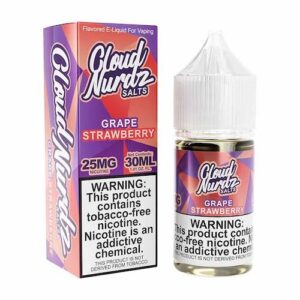 Cloud Nurdz Salts Synthetic Grape Strawberry Ejuice