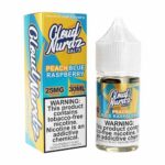 Cloud Nurdz Salts Synthetic Peach Blue Raspberry Ejuice