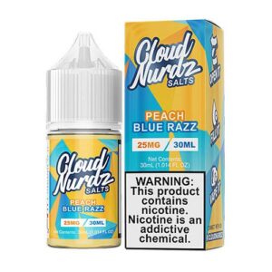 Cloud Nurdz Salts Synthetic Peach Blue Razz Ejuice