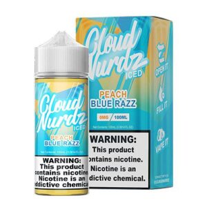 Cloud Nurdz Synthetic Peach Blue Razz ICED eJuice