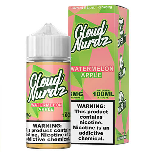Cloud Nurdz eJuice - Watermelon Apple - 100ml / 0mg
