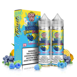 Finest Sweet & Sour Eliquids - Blue Berries Lemon Swirl - 2x60ml / 0mg