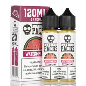 Flippin Packs eJuice - Watermelon - 2x60ml / 0mg